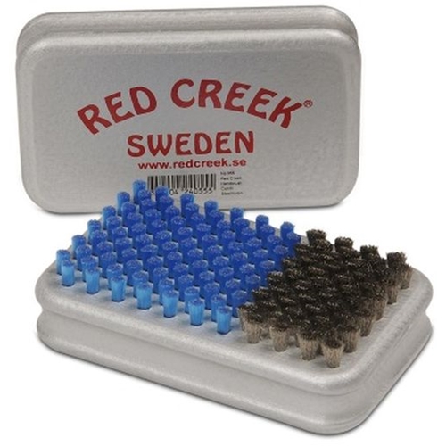 Red Creek 055 Kombi kartáč jemná ocel / modrý nylon, Racing silver