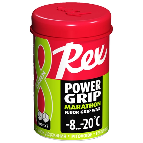REX 81 PowerGrip Marathon Zelený fluorový vosk, -8°C až -20°C, 45g