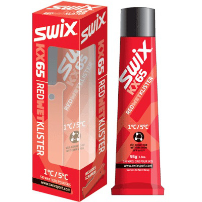 SWIX KX65 červený klistr, 55g, +1°C až +5°C