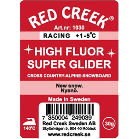 Red Creek HF Super glider, Růžový, +1°C až -5°C, Nový sníh, 30g