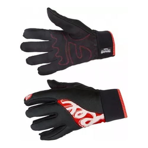 REX KUUSAMO, black/red, rukavice na běžky