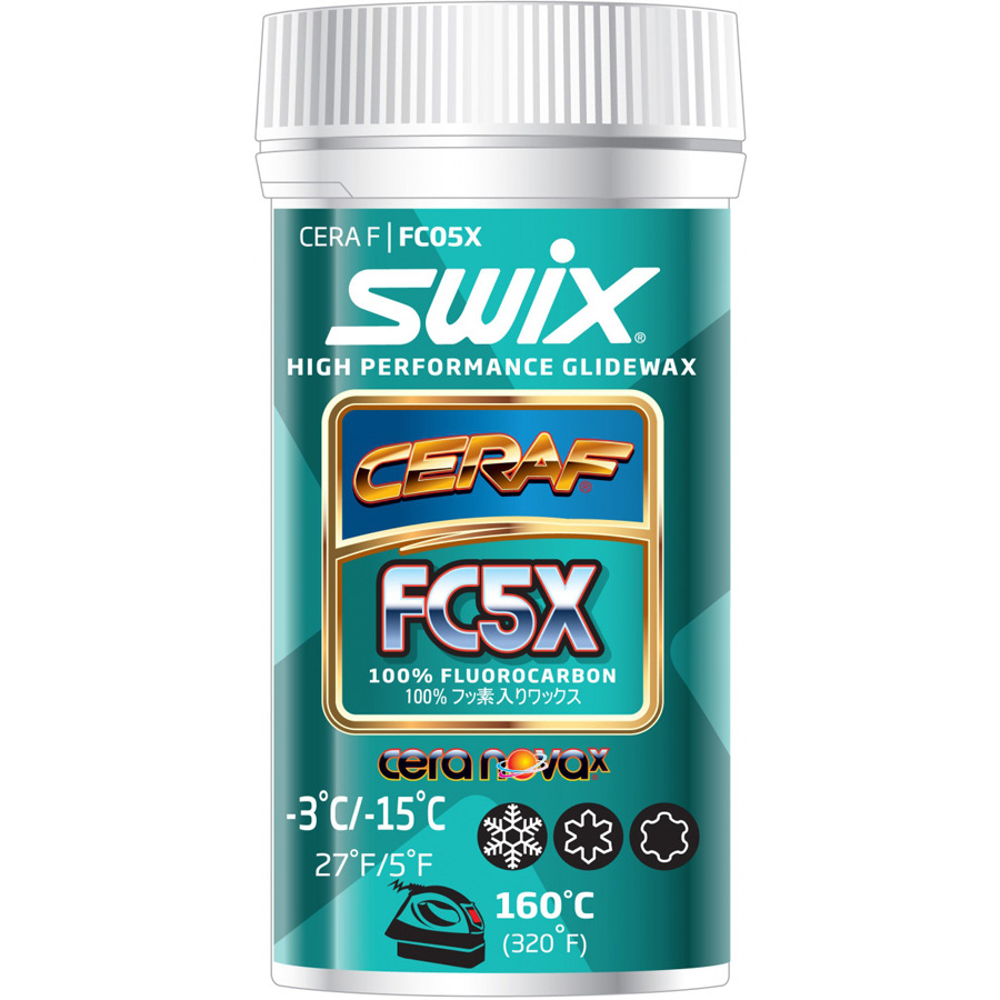 SWIX FC05X Cera F POWDER 30g, -3°C až -15°C