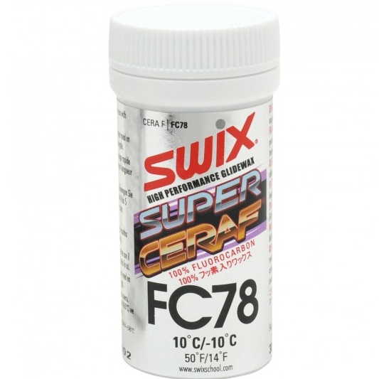 SWIX FC0078 Cera F POWDER 30g, +10°C až -10°C