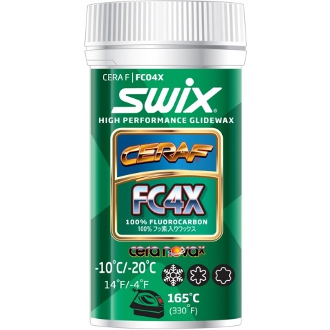 SWIX FC04X Cera F POWDER 30g, -10°C až -20°C