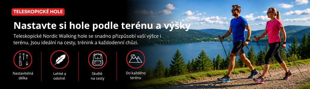 Teleskopické pro vaši výšku a do každého terénu